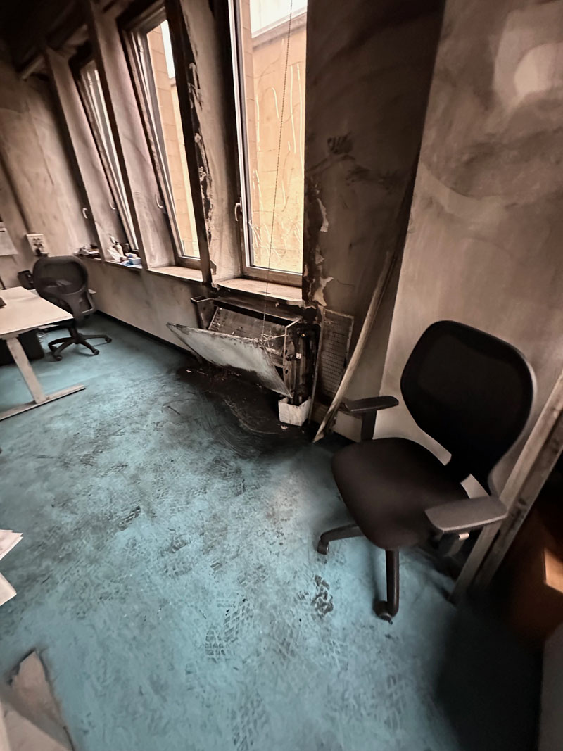 bonifica post incendio università trieste
