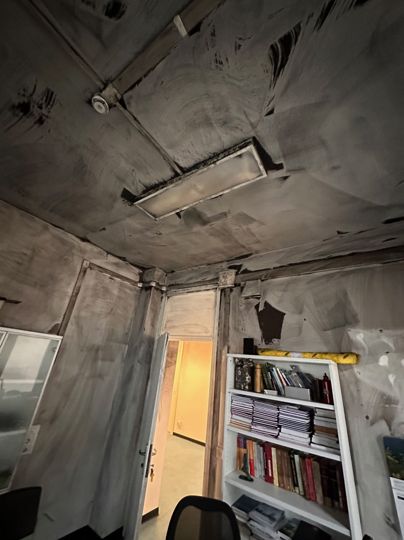 bonifica post incendio università trieste